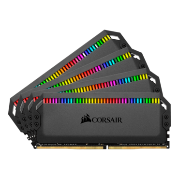32GB Kit (4 x 8GB) DOMINATOR® PLATINUM RGB DDR4 3200MHz, CL14, Black, RGB LED, DIMM Memory