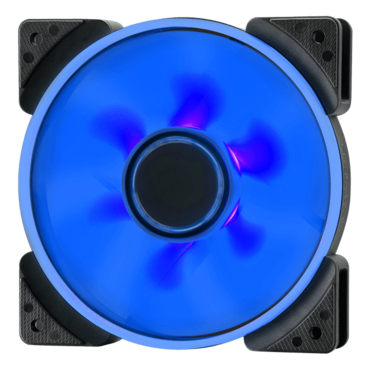 Prisma SL-12 120mm, Blue LEDs, 1200 RPM, 50.63 CFM, 19.5 dBA, Cooling Fan