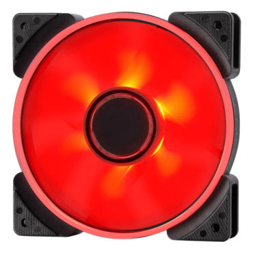 Prisma SL-14 140mm, Red LEDs, 1000 RPM, 63.33 CFM, 19.4 dBA, Cooling Fan