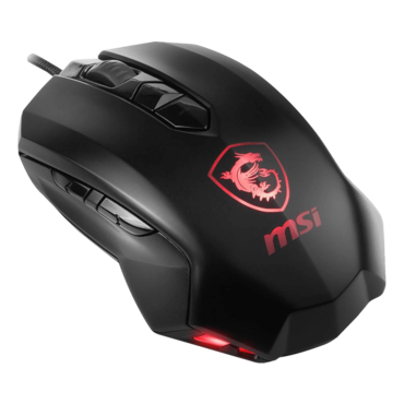 S12-0401520-AA3, Red, 6400-dpi, Wired, Black, Optical Gaming Mouse