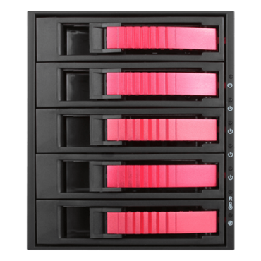 BPU-350HD-RED 3x 5.25&quot; to 5x 3.5&quot; 2.5&quot; 12Gb/s HDD SSD Hot-swap Rack