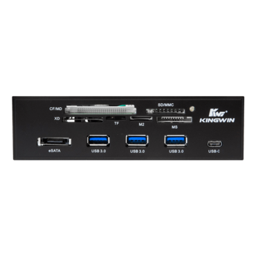 KW525-3U3CR, Internal, 5.25&quot; Bay, All-in-one, 3 x USB 3.0, eSATA, USB Type C, Card Reader