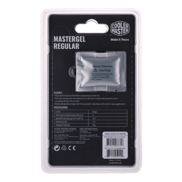 MasterGel Regular, 3.7g, 5 W/m.k, Grey Thermal Paste