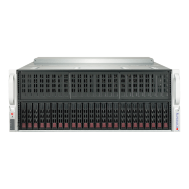 SuperServer 4029GP-TRT3, 4U, Intel® C622, 24x 2.5&quot; SAS/SATA Hotswap, Dual 10Gb Ethernet, 2000W Rdt (2+2) PSU