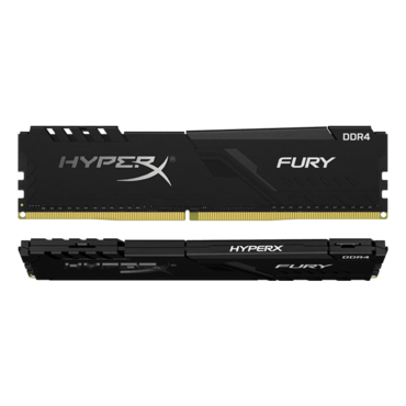 8GB Kit (2 x 4GB) HyperX FURY DDR4 2666MHz, CL16, Black, DIMM Memory