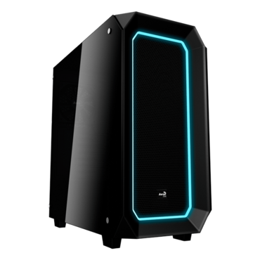 Project 7 P7-C0 Tempered Glass, No PSU, ATX, Black, Mid Tower Case