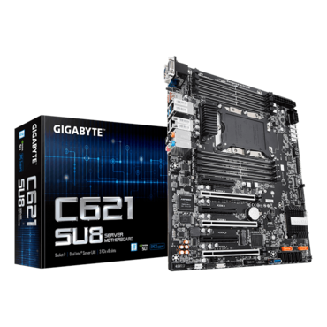 C621-SU8, Intel C621, LGA 3647, DDR4-2933 1TB 3DS LRDIMM / 8, SATADOM / 2, VGA, USB 3.1, GbLAN / 3, ATX Retail