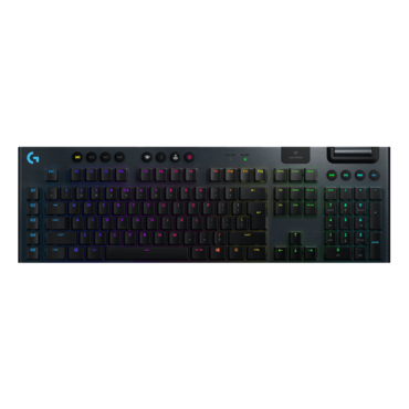 G915, Per Key RGB, GL Clicky, Wireless/Bluetooth, Black, Mechanical Gaming Keyboard