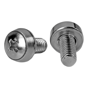 CABSCRWS1224, 12-24 Server Rack Screws - 50 pack - Nickel-Plated