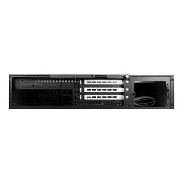 D Storm D-200SEA-SL-75S2UPD8, Silver Bezel, 2x 5.25&quot;, 2x 3.5&quot; Drive Bays, 750W Rdt PSU, ATX, Black, 2U Chassis