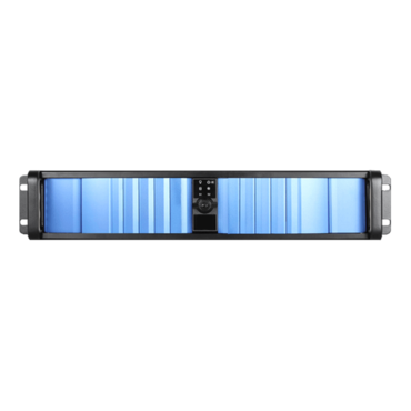 D Storm D-200SEA-BL-T7SA, Blue Bezel, 2x 5.25&quot;, 2x 3.5&quot; Drive Bays, No PSU, ATX, Black, 2U Chassis