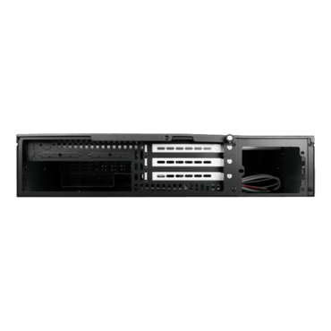 D Storm D-200SEA-BL-T7SA, Blue Bezel, 2x 5.25&quot;, 2x 3.5&quot; Drive Bays, No PSU, ATX, Black, 2U Chassis
