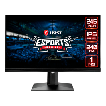Optix MAG251RX, DisplayHDR™ 400, 24.5&quot; IPS, 1920 x 1080 (FHD), 1 ms, 240Hz, G-SYNC® Compatible Gaming Monitor