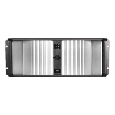 D Storm D-400SEA-SL-RAIL24, Silver Bezel, 4x 5.25&quot;, 3x 3.5&quot; Drive Bays, w/ 20&quot; Sliding Rail Kit, No PSU, ATX, Black, 4U Chassis