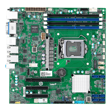 Tempest CX S5550 (S5550AGM4NR-EX), Intel C246, LGA 1151, DDR4-2666 128GB ECC UDIMM / 4, SATADOM / 2, Display Port / 2, GbLAN / 4, microATX Retail