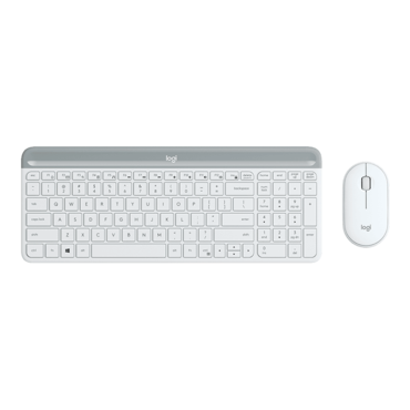 MK470, Wireless, White, Membrane Slim Keyboard & Mouse