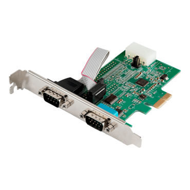 PEX2S953, Dual-Serial Port / RS-232 PCIe Card - TAA Compliant