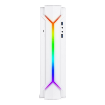 RAVEN RVZ03-ARGB, No PSU, Mini-ITX, White, Slim HTPC Case