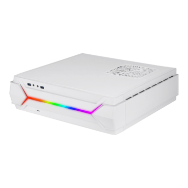 RAVEN RVZ03-ARGB, No PSU, Mini-ITX, White, Slim HTPC Case