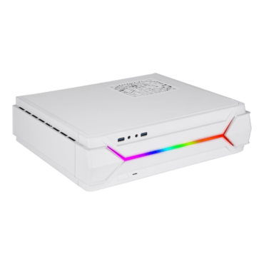 RAVEN RVZ03-ARGB, No PSU, Mini-ITX, White, Slim HTPC Case