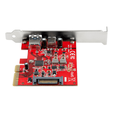 PEXUSB311AC3, 1 x USB 3.2 Type-C/1 x USB 3.2 Type-A Connector to PCI Express 3.0 x4 Add-On Card