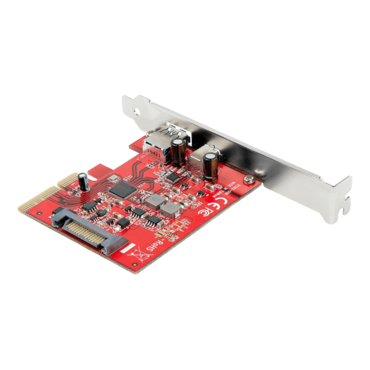 PEXUSB311AC3, 1 x USB 3.2 Type-C/1 x USB 3.2 Type-A Connector to PCI Express 3.0 x4 Add-On Card
