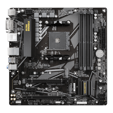 B550M DS3H, AMD B550 Chipset, AM4, HDMI, microATX Motherboard