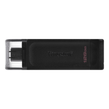 DataTraveler 70, 128GB, USB Type-C 3.2 Gen 1, Black, Flash Drive