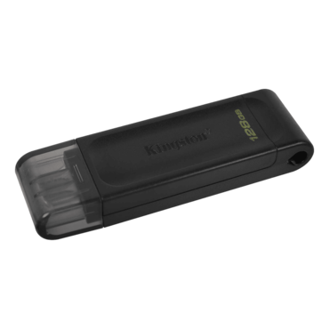 DataTraveler 70, 128GB, USB Type-C 3.2 Gen 1, Black, Flash Drive