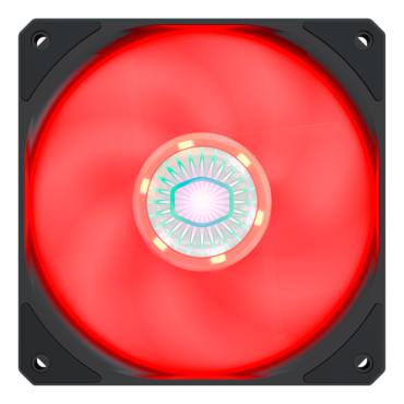 SICKLEFLOW 120 RED, 120mm, w/ Red LEDs, 1800 RPM, 62 CFM, 27 dBA, Cooling Fan