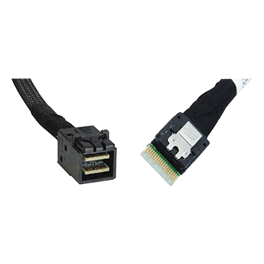 Slim SAS SFF-8654 4i Straight to HD Mini SAS 4i SFF-8643 Cable 50CM
