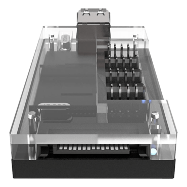 S08-303-IA, Acrylic Internal USB 2.0 Hub with Magnetic Base, 5 USB 2.0 Ports Expansion