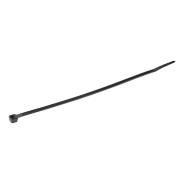 CBMZT10B, 10"(25cm) Cable Ties - 1/8"(4mm) wide, 100 Pack - Black