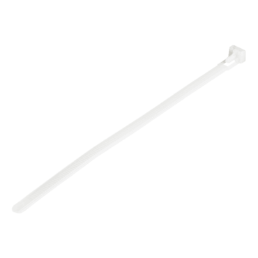 CBMZTRB8, 8&quot;(20cm) Reusable Cable Ties - 1/4&quot;(7mm) wide, 100 Pack - White