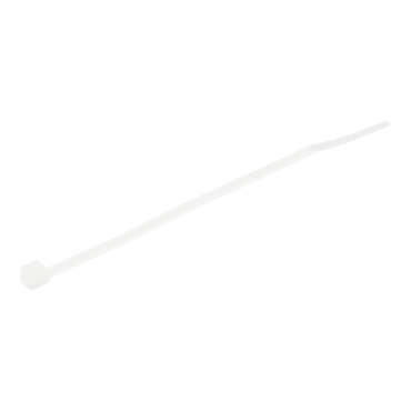 CBMZT4N, 4"(10cm) Cable Ties - 1/16"(2mm) wide, 100 Pack - White