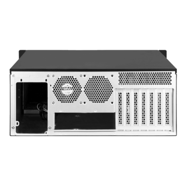 RM42-502, 2x 5.25", 1x 2.5" Drive Bays, No PSU, SSI-EEB, Black, 4U Chassis