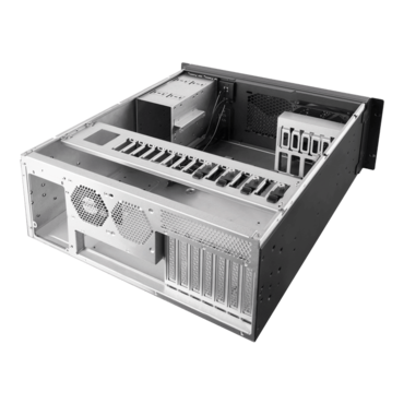 RM42-502, 2x 5.25", 1x 2.5" Drive Bays, No PSU, SSI-EEB, Black, 4U Chassis