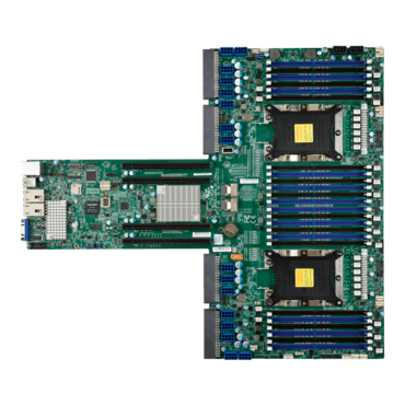 X11DPG-OT-CPU, Intel® C622, LGA 3647, DDR4-2933 6TB 3DS ECC LRDIMM / 24, SATA DOM, VGA, M.2, 10GbLAN / 2, Proprietary