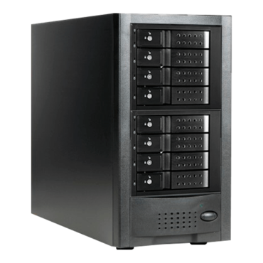 JAGE6BT8HDBK-DE, 8-bay SAS/SATA 12Gb/s SFF-8644 Trayless Hotswap JBOD Enclosure