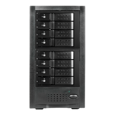 JAGE6BT8HDBK-DE, 8-bay SAS/SATA 12Gb/s SFF-8644 Trayless Hotswap JBOD Enclosure