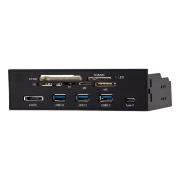 U2CR5253U3CESATA, Internal, 5.25&quot; Bay, All-in-one, 3xUSB 3.0, USB Type-C Card Reader