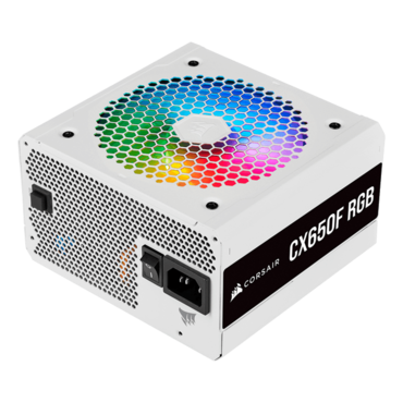 CX650F RGB White, 80 PLUS Bronze 650W, Fully Modular, ATX Power Supply