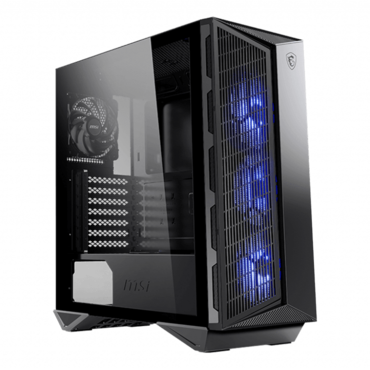 MPG GUNGNIR 111M Tempered Glass, No PSU, ATX, Black, Mid Tower Case