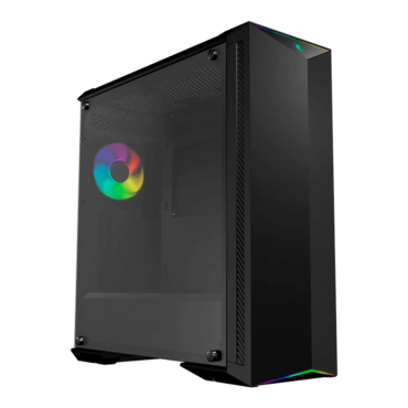 MPG GUNGNIR 100 Tempered Glass, No PSU, E-ATX, Black, Mid Tower Case