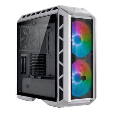 MasterCase H500P Mesh White ARGB Tempered Glass, No PSU, E-ATX, White, Mid Tower Case