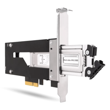 ToughArmor MB840M2P-B, M.2 NVMe SSD to PCIe 3.0/4.0 x4 Removable SSD Mobile Rack for PCIe Expansion Slot
