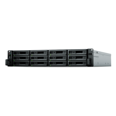 RS3621RPxs 12-bay 2U NAS Server, Intel® Xeon® D-1531 6-core 2.7 GHz processor, 64GB DDR4 RAM (8GB pre-installed), SATA 6Gb/s, 1GbLAN / 4, USB 3.2 Gen 1 (Type-A) / 2, 500W Rdt PSU