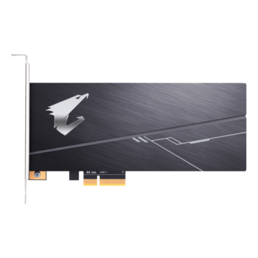 512GB AORUS RGB, 3840 / 2100 MB/s, 3D TLC ToshiBa BiCS3, PCIe 3.0 x4 NVMe, AIC SSD