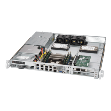 Supermicro SuperServer 1019D-FRN8TP, Intel® Xeon® D-2146NT, SATA, 1U Rackmount Server Computer