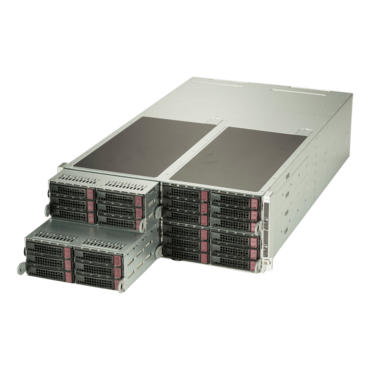 Supermicro SuperServer F629P3-RC1B FatTwin, Eight Xeon® Scalable Processors, SAS/SATA/NVMe, 4-Node, 4U Rackmount Server Computer